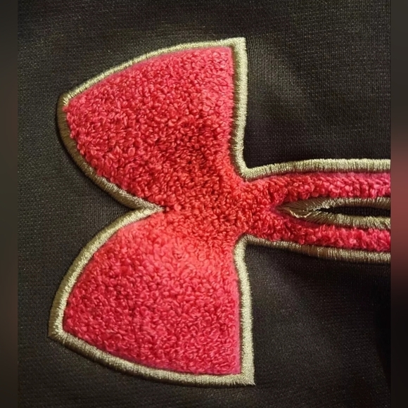 Under Armour Hoodie Womens Black Pink Sweatshirt UnderArmour Excellent Cond READ - Picture 7 of 9